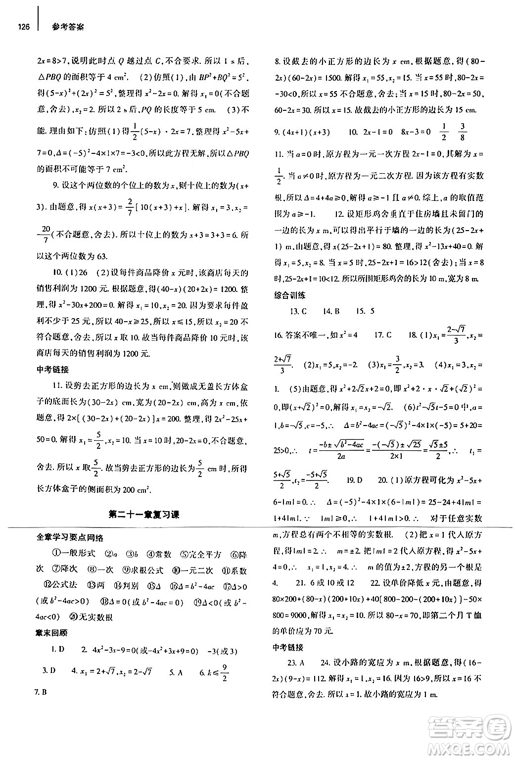 大象出版社2024秋初中同步練習(xí)冊九年級數(shù)學(xué)上冊人教版山東專版答案