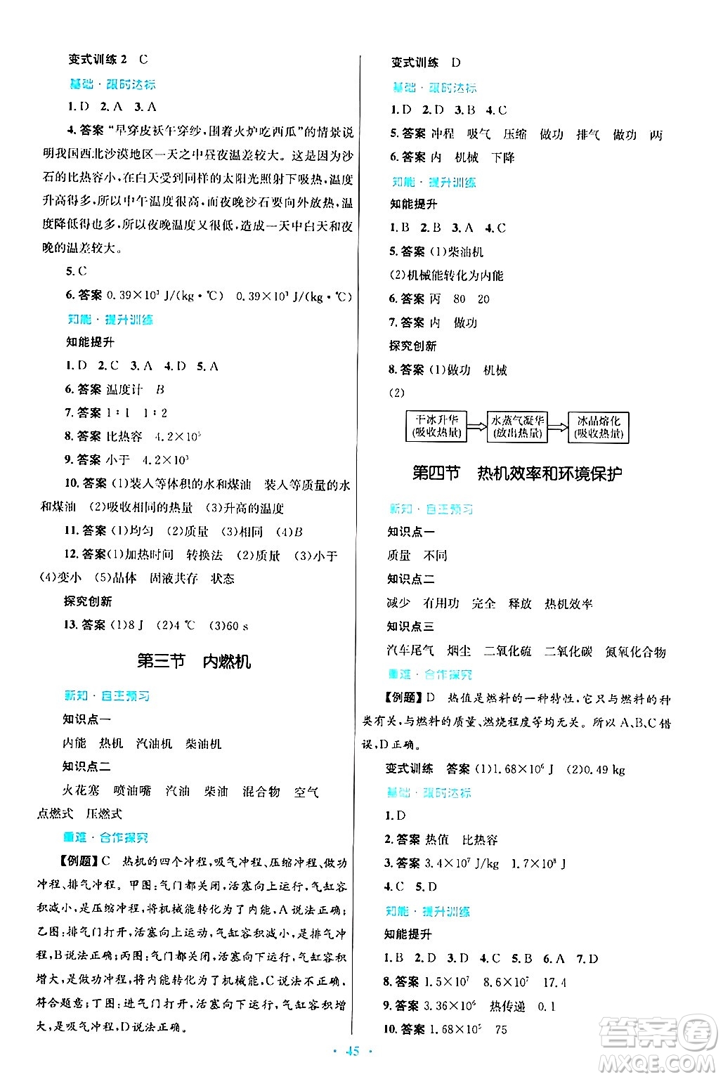 知識(shí)出版社2025年秋初中同步測(cè)控優(yōu)化設(shè)計(jì)九年級(jí)物理全一冊(cè)滬科版答案