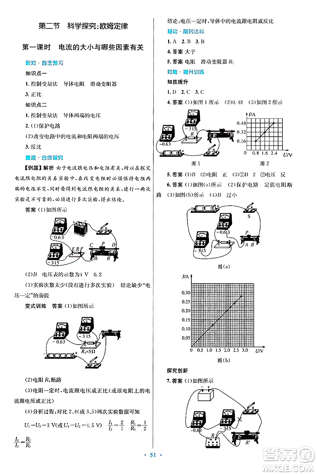 知識(shí)出版社2025年秋初中同步測(cè)控優(yōu)化設(shè)計(jì)九年級(jí)物理全一冊(cè)滬科版答案