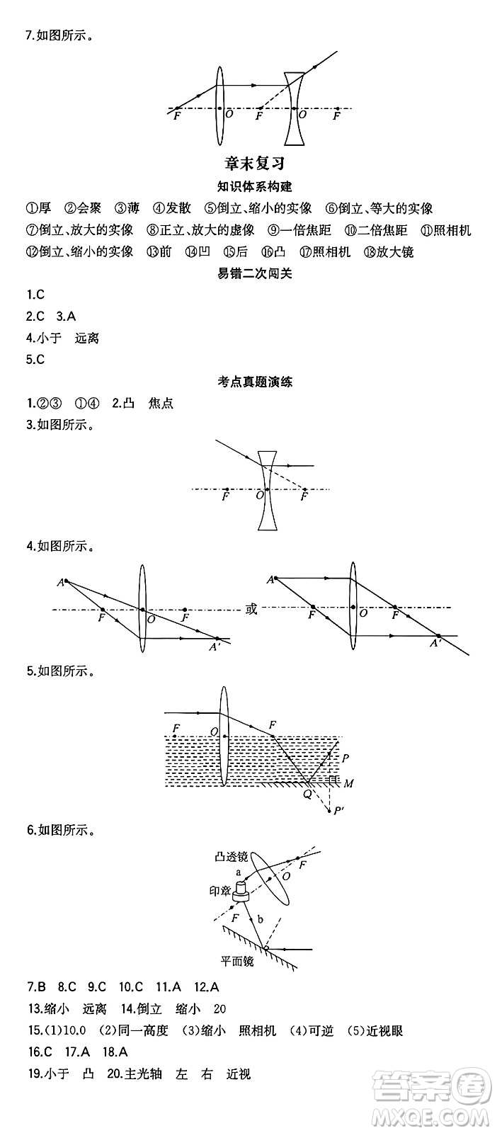 湖南教育出版社2024年秋一本同步訓(xùn)練八年級物理上冊人教版安徽專版答案