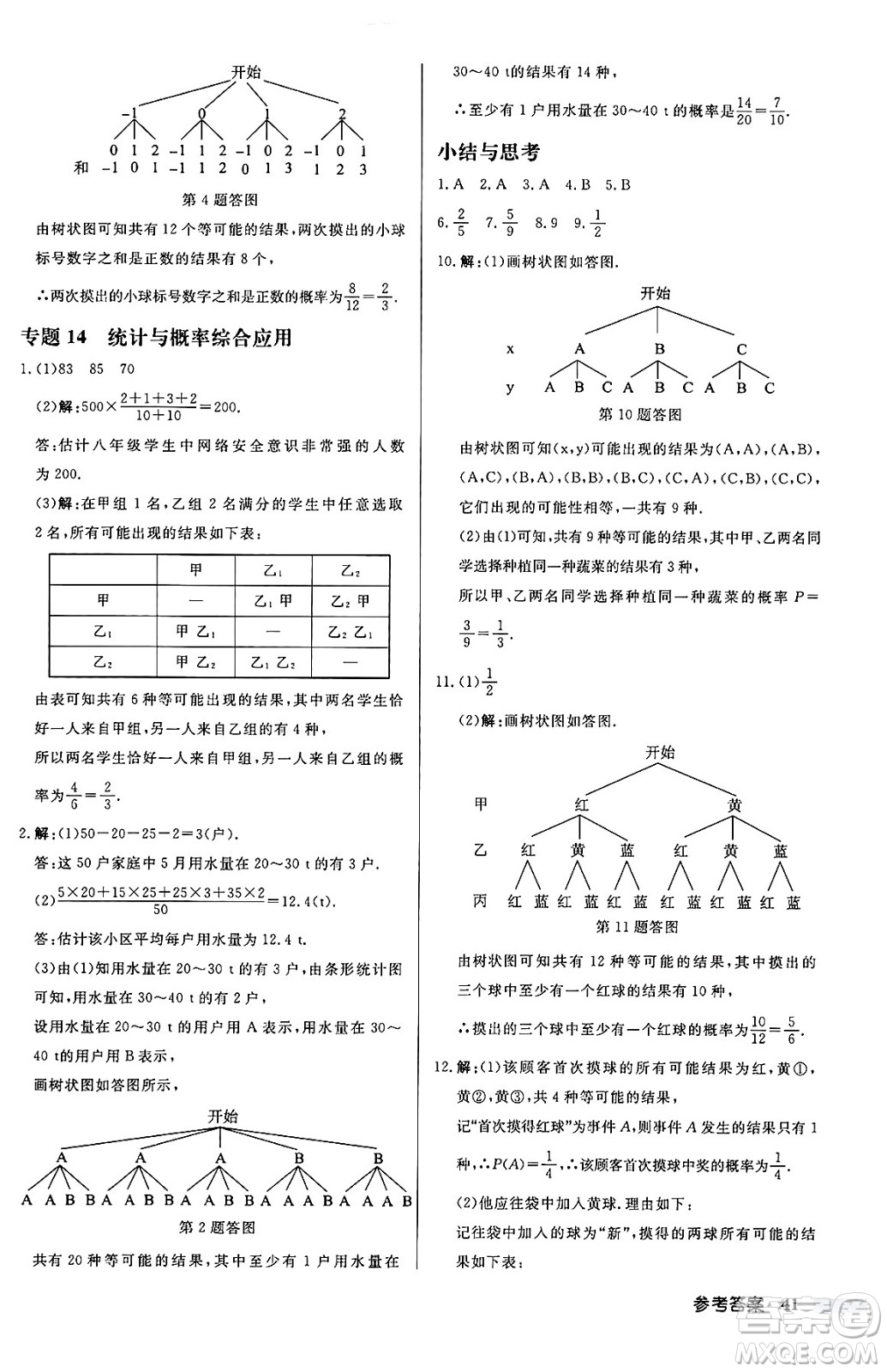 龍門書局2024秋啟東中學(xué)作業(yè)本九年級(jí)數(shù)學(xué)上冊(cè)人教版答案