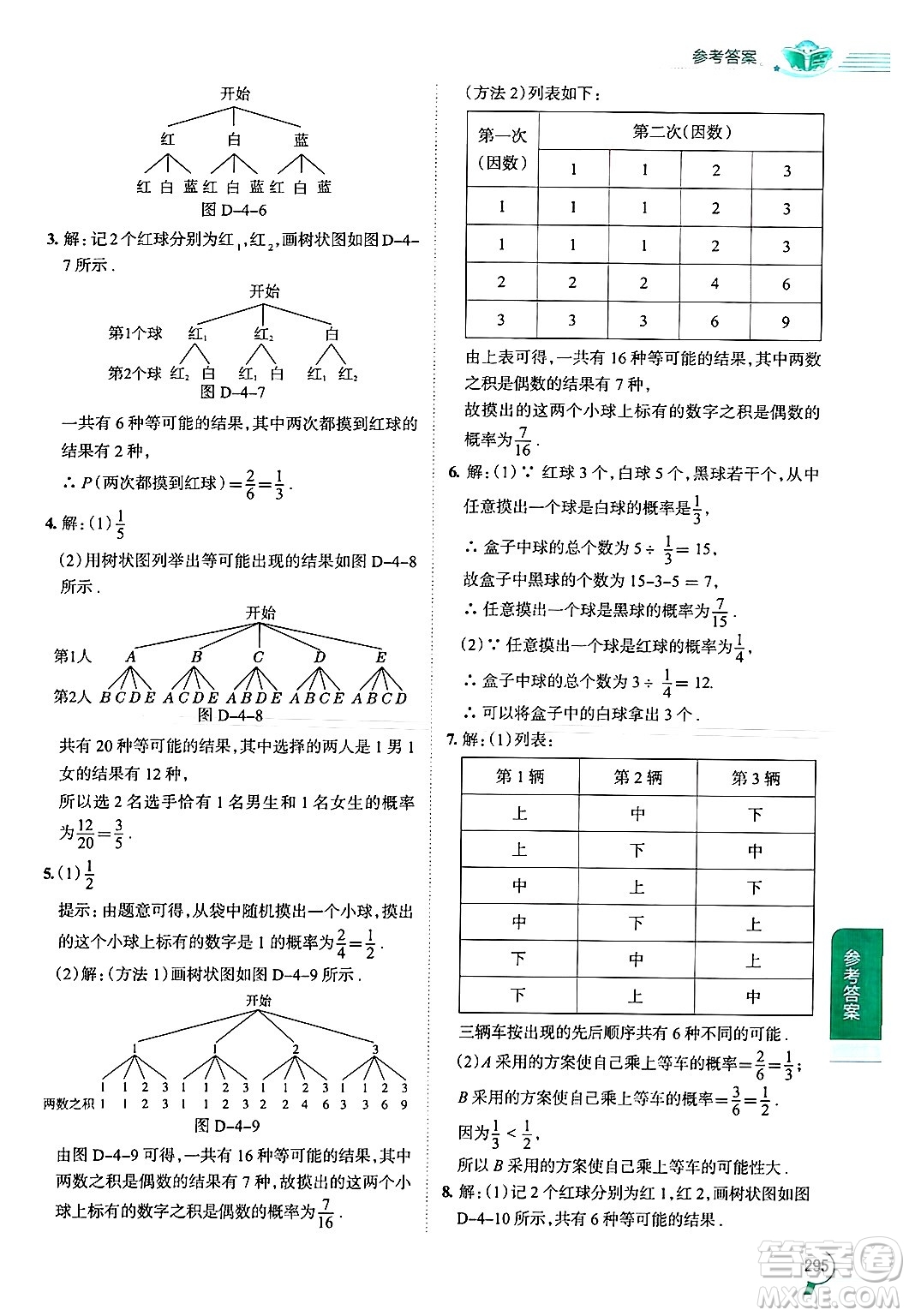 陜西人民教育出版社2024年秋中學(xué)教材全解九年級數(shù)學(xué)上冊蘇科版答案