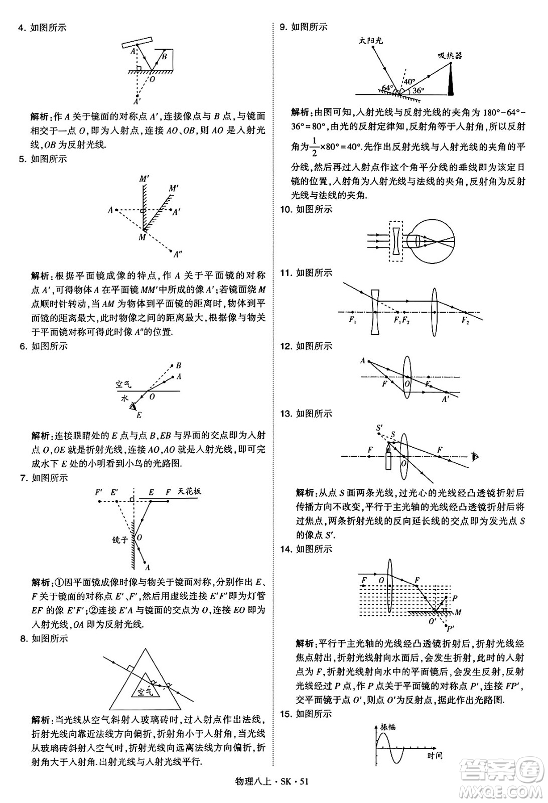 河海大學出版社2024年秋學霸題中題八年級物理上冊蘇科版答案