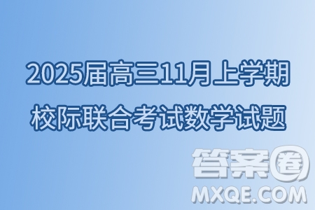 山東省日照市2025屆高三11月上學(xué)期校際聯(lián)合考試數(shù)學(xué)試題答案