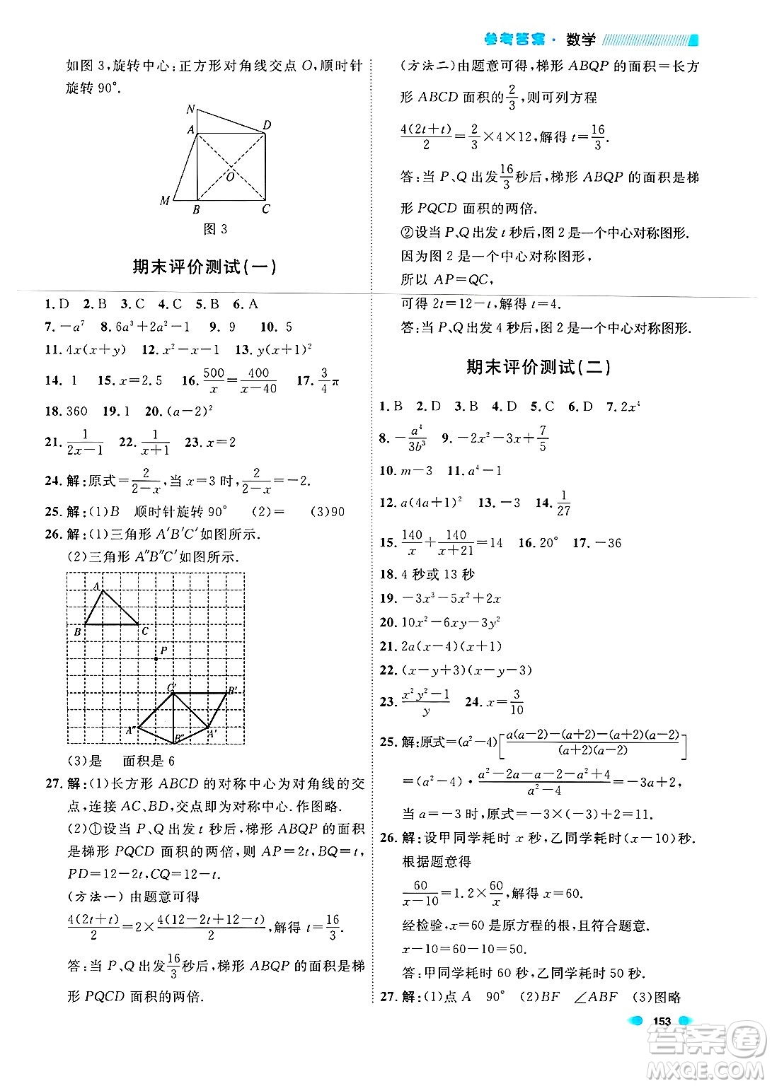 天津人民出版社2024年秋上海作業(yè)七年級數(shù)學上冊上海專版答案