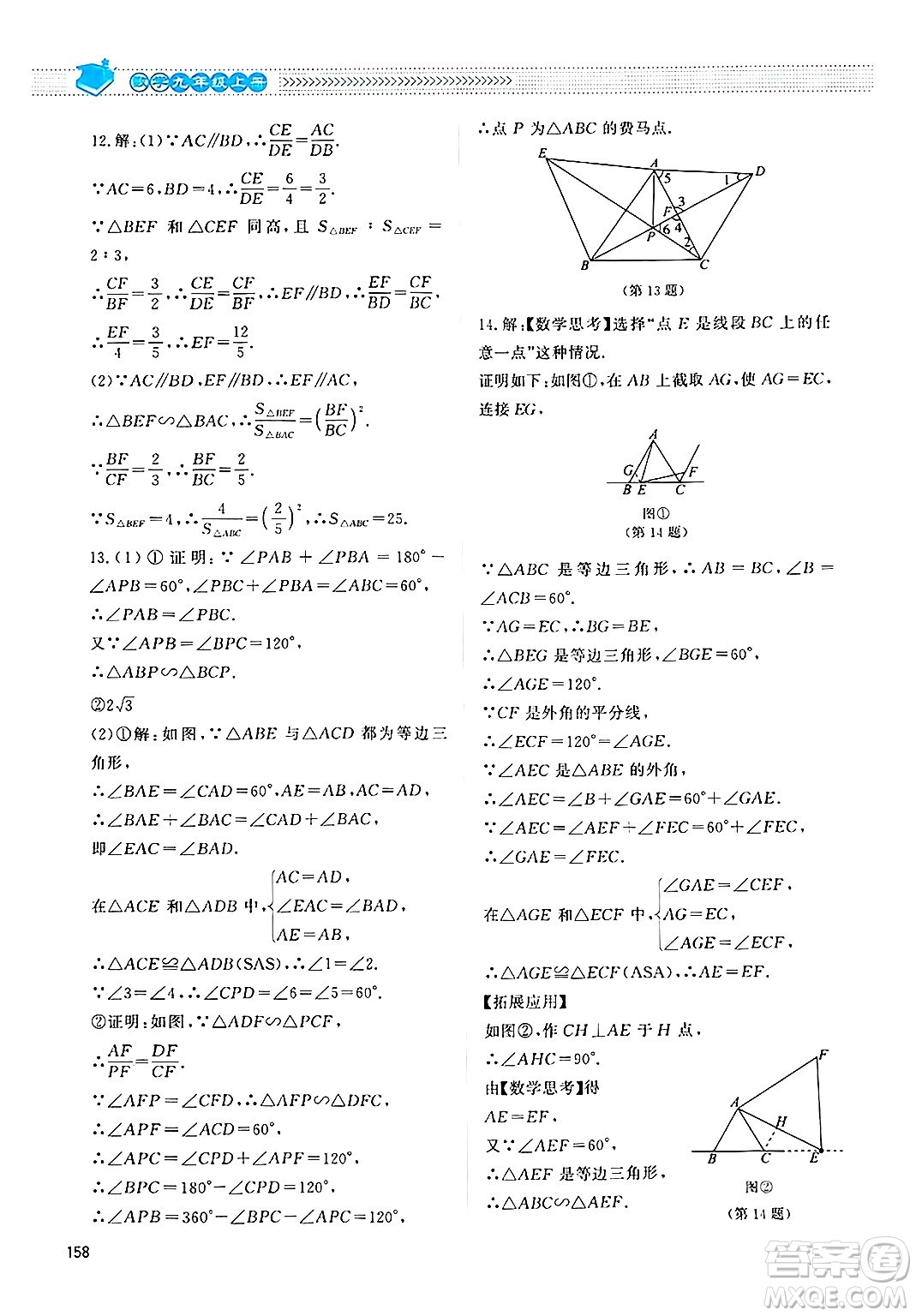 北京師范大學(xué)出版社2024年秋課堂精練九年級(jí)數(shù)學(xué)上冊(cè)北師大版四川專(zhuān)版答案