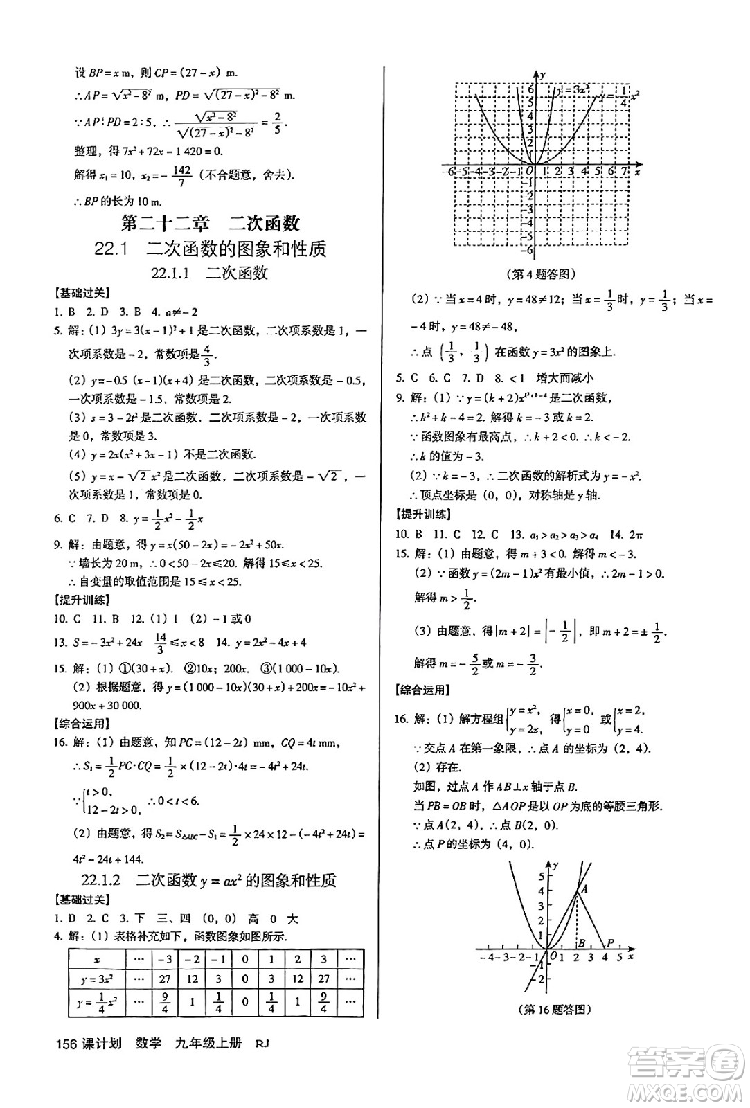 廣東經(jīng)濟(jì)出版社2024年秋全優(yōu)點(diǎn)練課計(jì)劃九年級數(shù)學(xué)上冊人教版答案