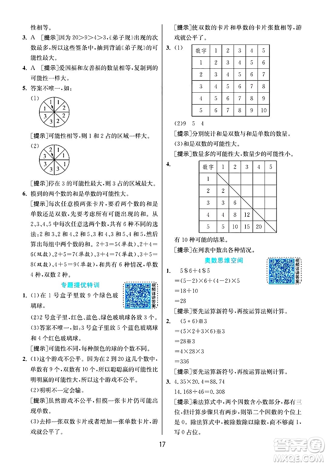 江蘇人民出版社2024年秋春雨教育實(shí)驗(yàn)班提優(yōu)訓(xùn)練五年級(jí)數(shù)學(xué)上冊(cè)人教版答案