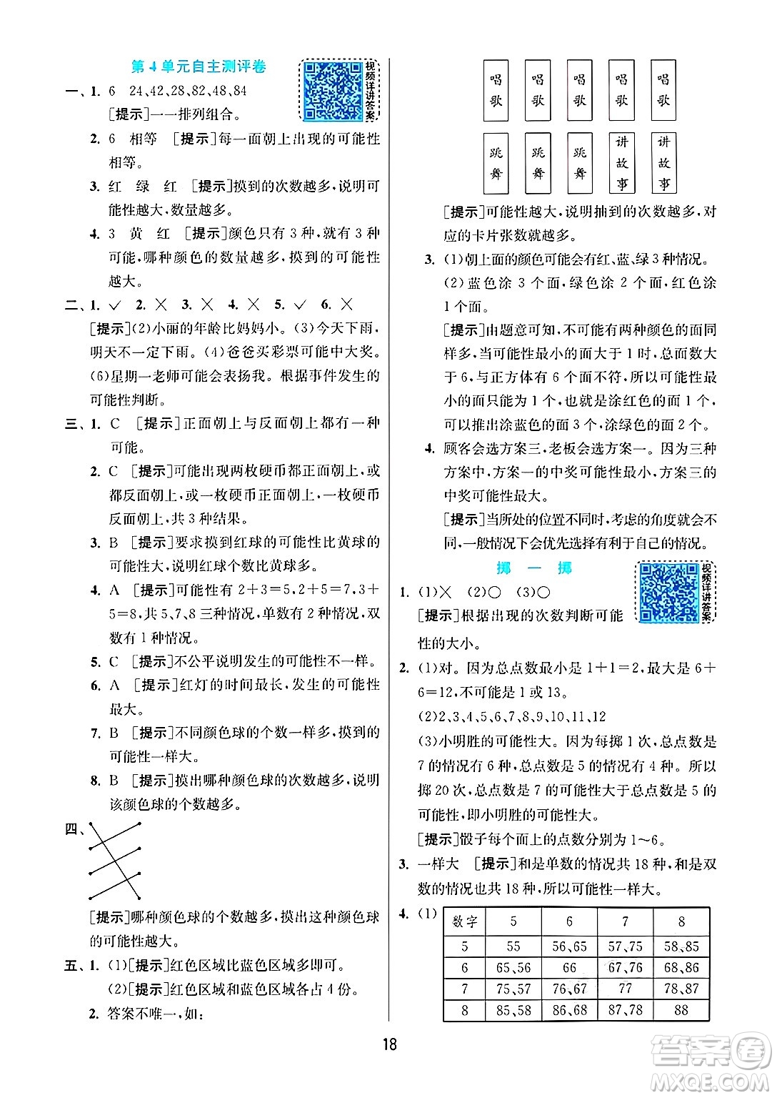 江蘇人民出版社2024年秋春雨教育實(shí)驗(yàn)班提優(yōu)訓(xùn)練五年級(jí)數(shù)學(xué)上冊(cè)人教版答案