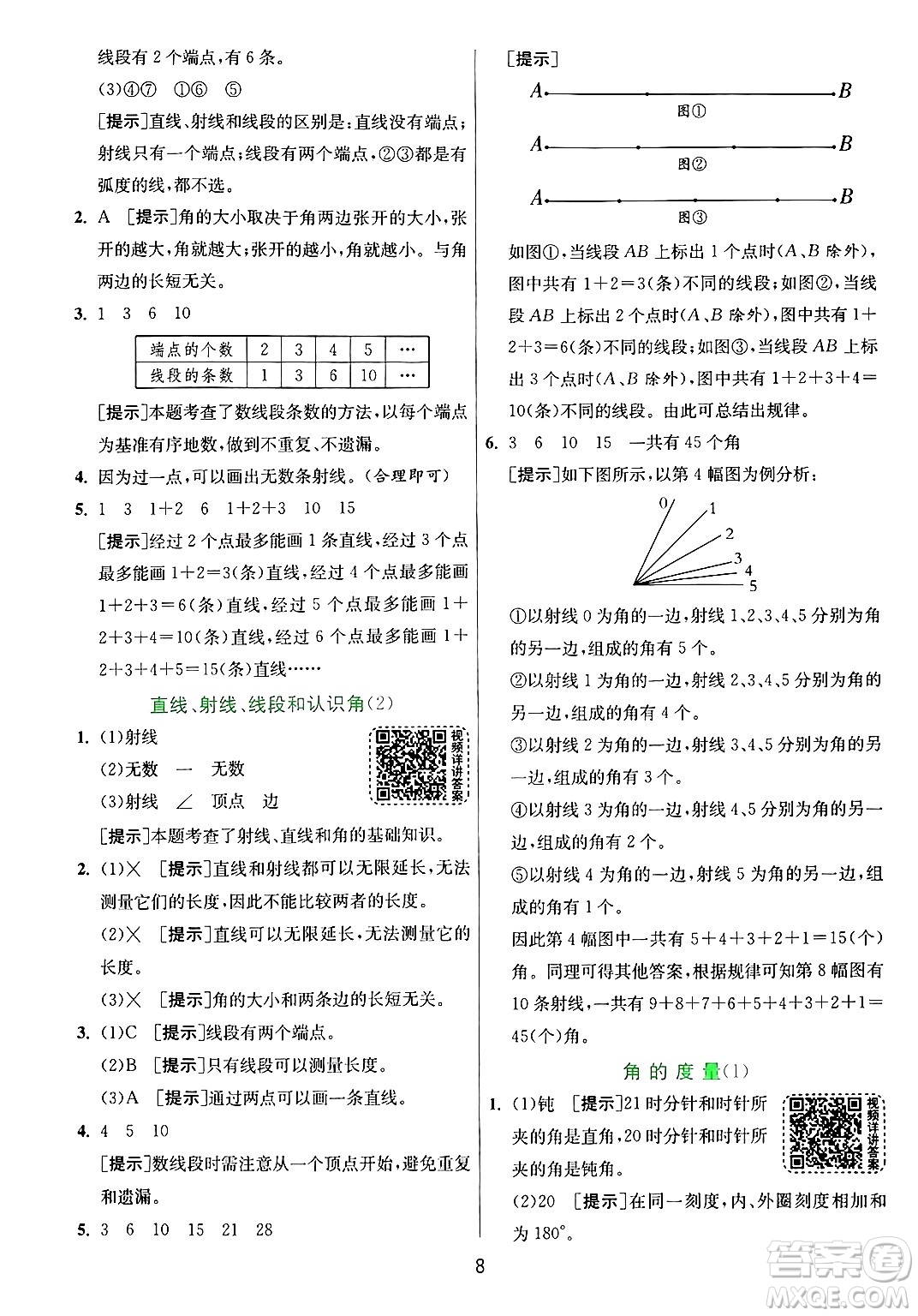 江蘇人民出版社2024年秋春雨教育實(shí)驗(yàn)班提優(yōu)訓(xùn)練四年級(jí)數(shù)學(xué)上冊(cè)青島版山東專(zhuān)版答案