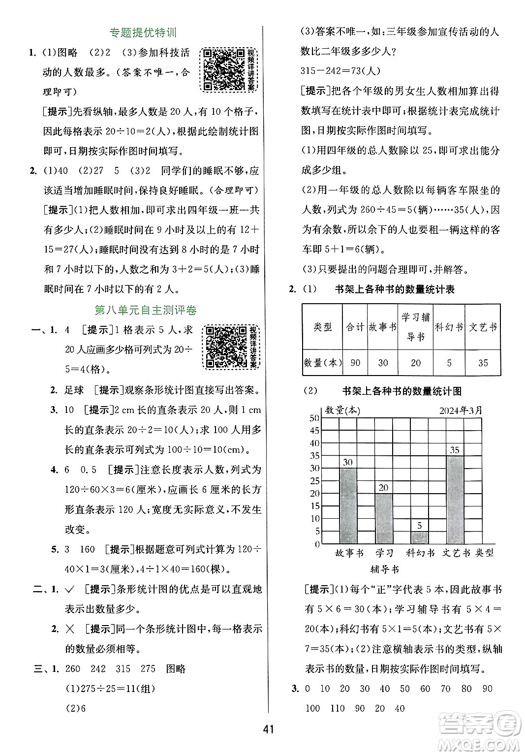 江蘇人民出版社2024年秋春雨教育實(shí)驗(yàn)班提優(yōu)訓(xùn)練四年級(jí)數(shù)學(xué)上冊(cè)青島版山東專(zhuān)版答案