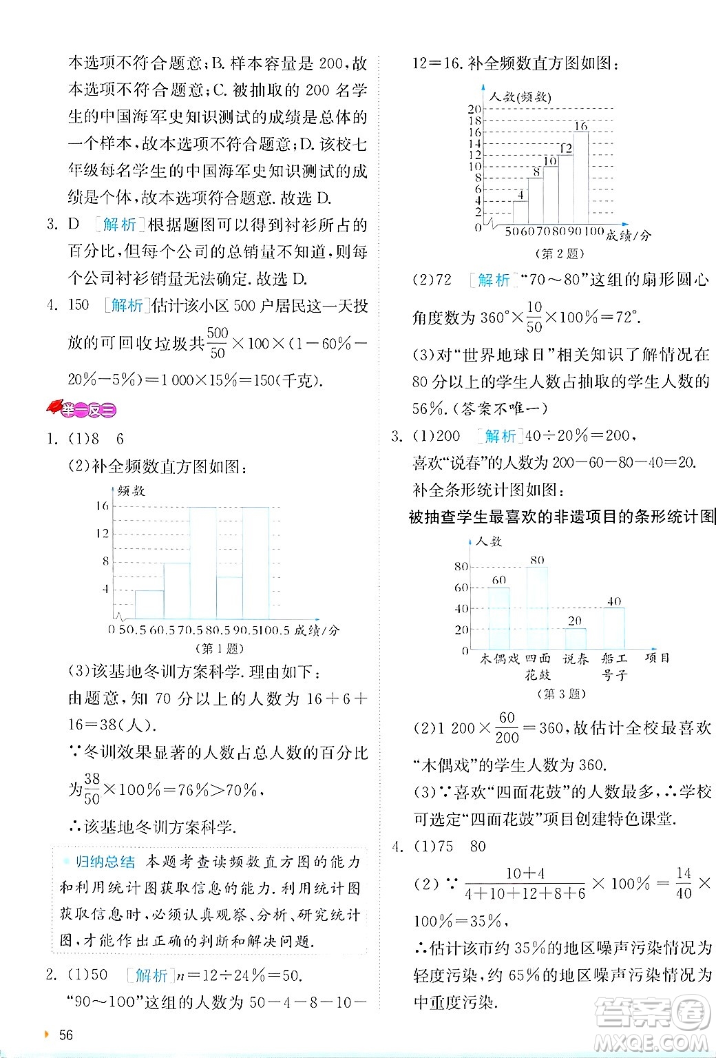 江蘇人民出版社2024年秋春雨教育實(shí)驗(yàn)班提優(yōu)訓(xùn)練七年級(jí)數(shù)學(xué)上冊(cè)北師大版答案