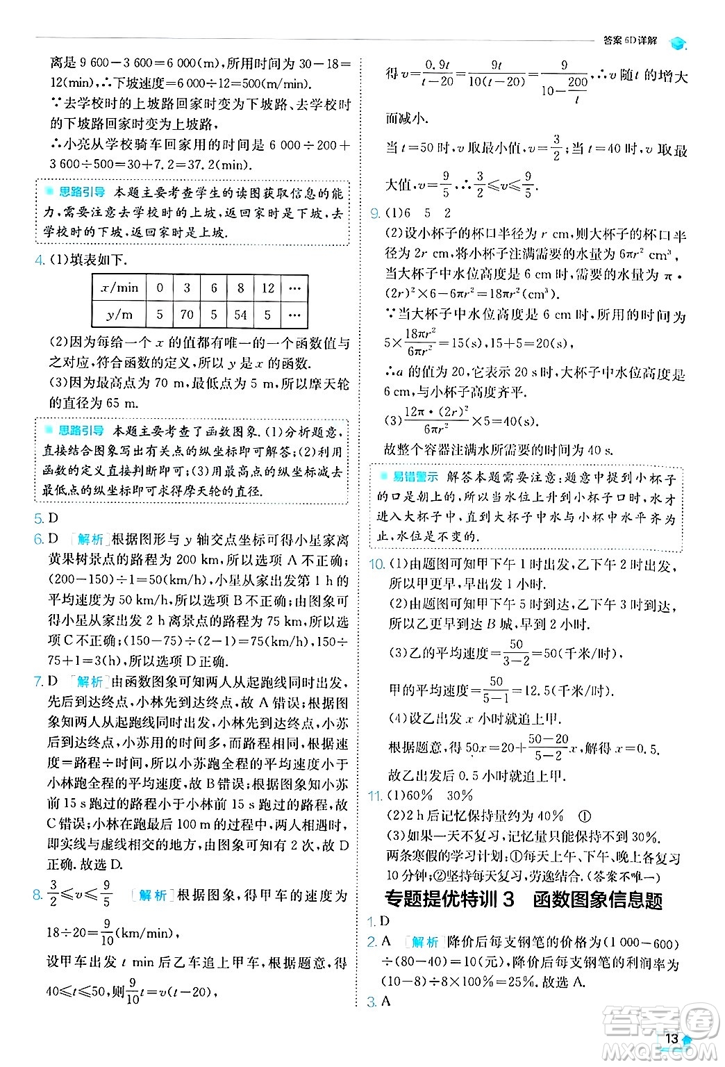 江蘇人民出版社2024年秋春雨教育實(shí)驗(yàn)班提優(yōu)訓(xùn)練八年級(jí)數(shù)學(xué)上冊(cè)滬科版答案