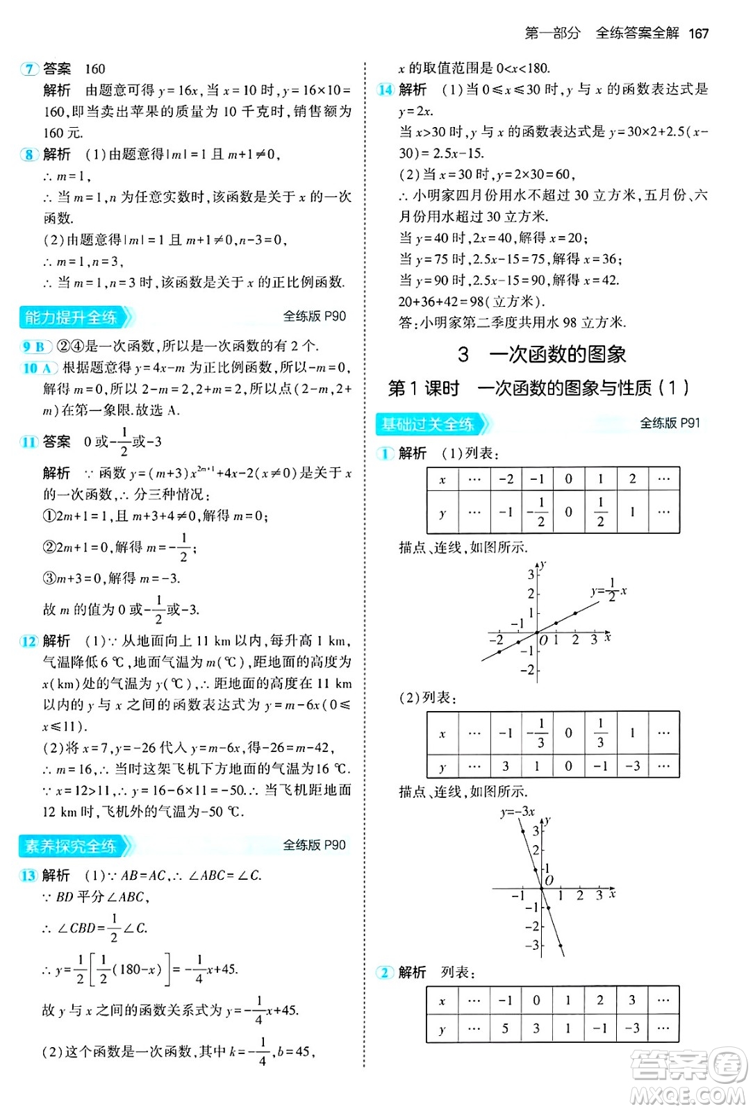 四川大學(xué)出版社2024年秋初中同步5年中考3年模擬七年級數(shù)學(xué)上冊魯教版山東專版答案