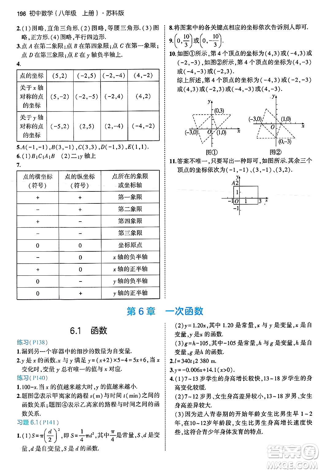 四川大學(xué)出版社2024年秋初中同步5年中考3年模擬八年級(jí)數(shù)學(xué)上冊(cè)蘇科版答案