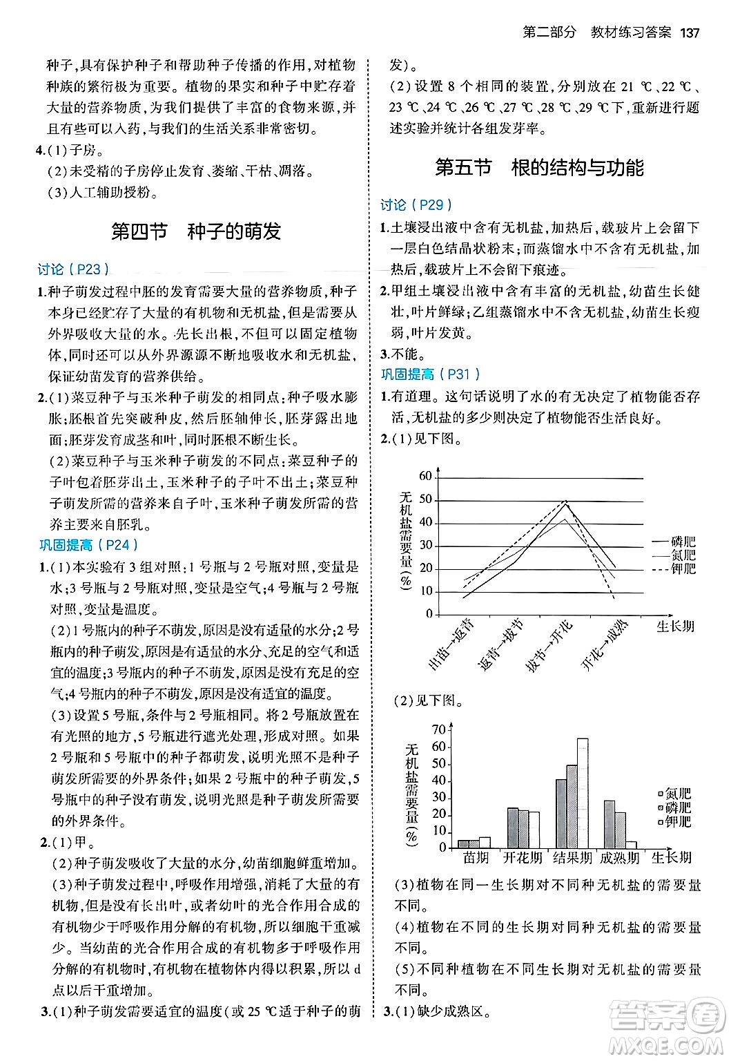 四川大學(xué)出版社2024年秋初中同步5年中考3年模擬八年級生物上冊濟(jì)南版答案