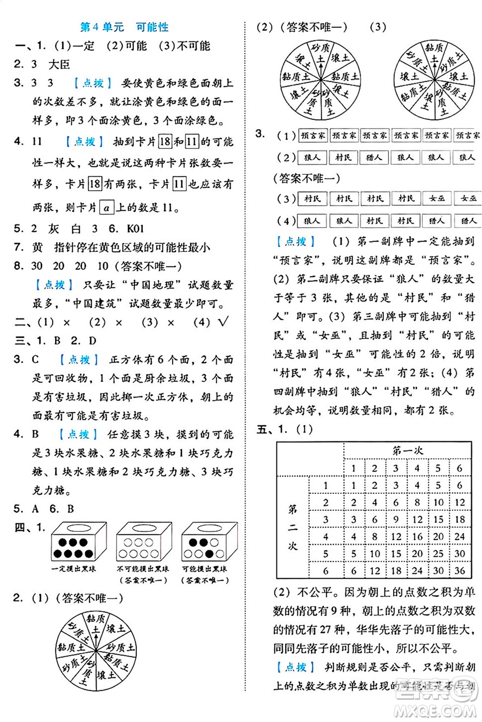 吉林教育出版社2024年秋榮德基好卷五年級(jí)數(shù)學(xué)上冊(cè)人教版答案