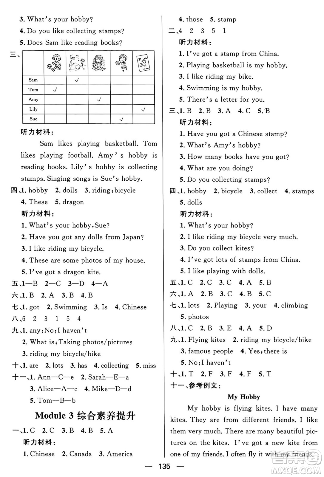 南方出版社2024秋學(xué)緣教育核心素養(yǎng)天天練六年級英語上冊外研版答案