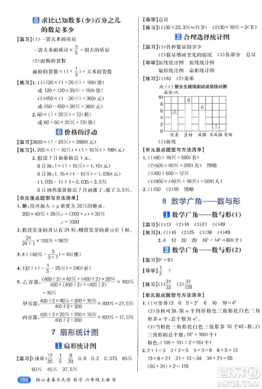 南方出版社2024秋學(xué)緣教育核心素養(yǎng)天天練六年級數(shù)學(xué)上冊人教版答案