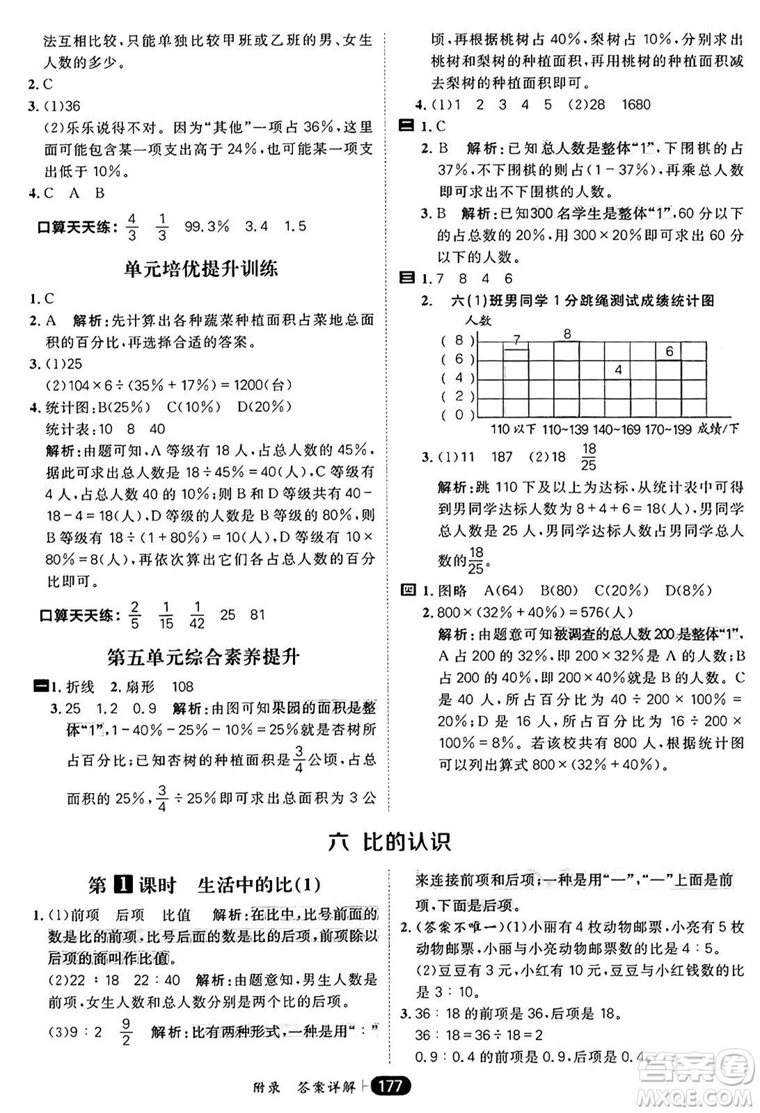 南方出版社2024秋學(xué)緣教育核心素養(yǎng)天天練六年級(jí)數(shù)學(xué)上冊(cè)北師大版答案