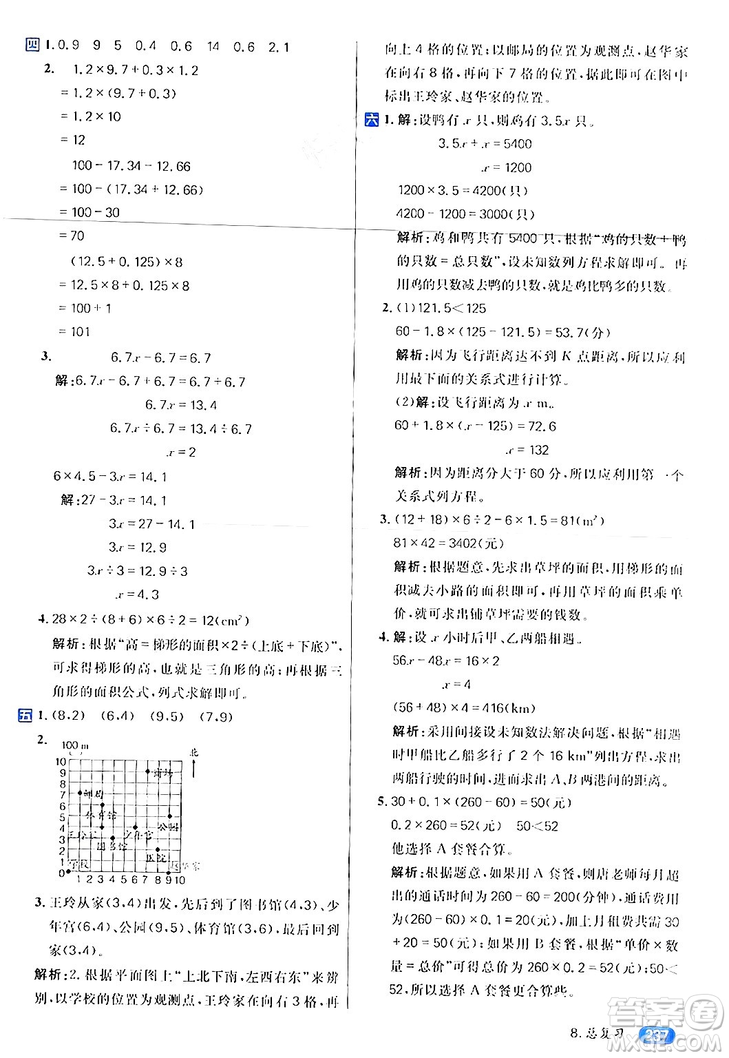 南方出版社2024秋學(xué)緣教育核心素養(yǎng)天天練五年級(jí)數(shù)學(xué)上冊(cè)人教版答案