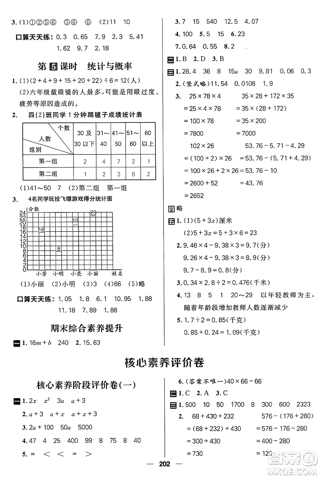 南方出版社2024秋學(xué)緣教育核心素養(yǎng)天天練四年級(jí)數(shù)學(xué)上冊(cè)通用版五四制答案