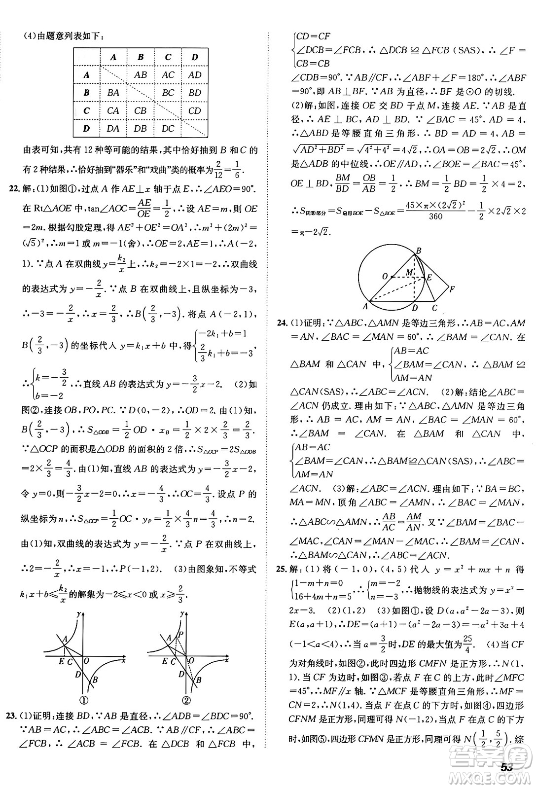 新疆青少年出版社2025年秋神龍教育期末考向標(biāo)全程跟蹤突破測試卷九年級數(shù)學(xué)全一冊魯教版答案