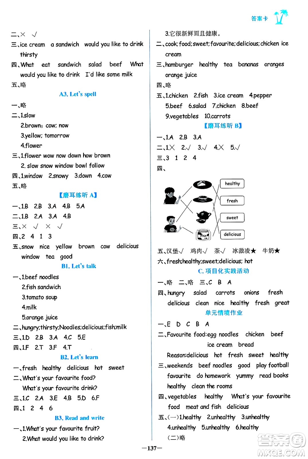 遼寧少年兒童出版社2024年秋世紀(jì)金榜金榜小博士課時(shí)提優(yōu)作業(yè)五年級(jí)英語(yǔ)上冊(cè)通用版三起點(diǎn)答案